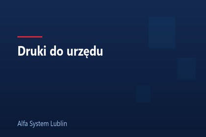 Druki do urzędu
