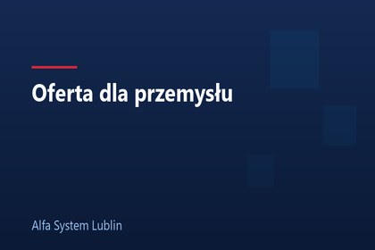 Oferta dla przemysłu