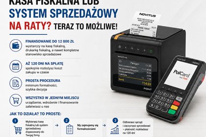 Kasa fiskalna lub system sprzedażowy na raty? Teraz to możliwe!